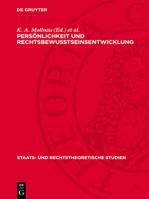 cover image of Persönlichkeit und Rechtsbewußtseinsentwicklung